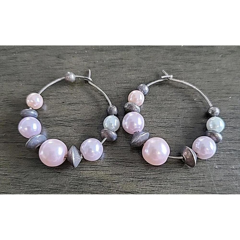 Handmade Pearl Dangle Earrings